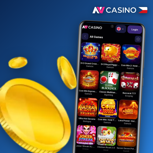 NV Casino demo režim se symboly slotů, karet a rulety na tmavém pozadí