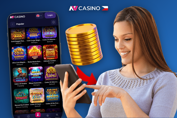 NV Casino app pro iOS na iPhonu — domovská obrazovka s ikonami her