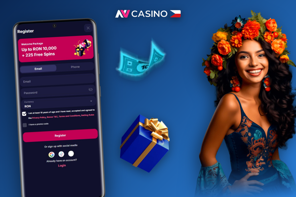 Pole pro promo kód BONUSCZ7 ve formuláři NV Casino aktivující plný uvítací balíček