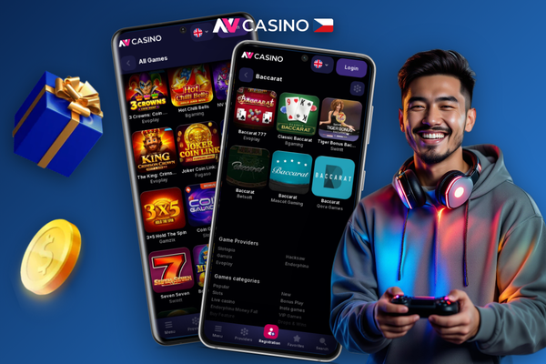 Displej smartphonu s údaji RTP a volatilitou slotu v katalogu NV Casino