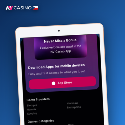 NV Casino aplikace nabízí přes 10 000 kasinových slotů od Pragmatic Play a NetEnt
